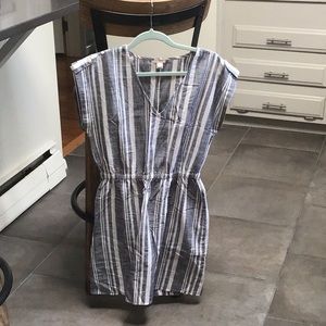 J.Crew Factory Striped V-neck Dress